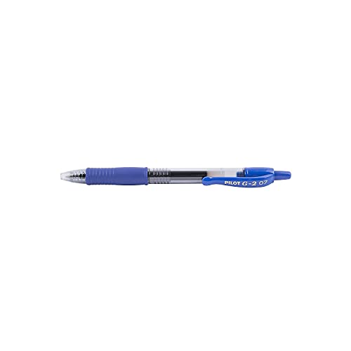 Bolígrafo Pilot G2 tinta gel azul retractil 12 unidades miniatura 7