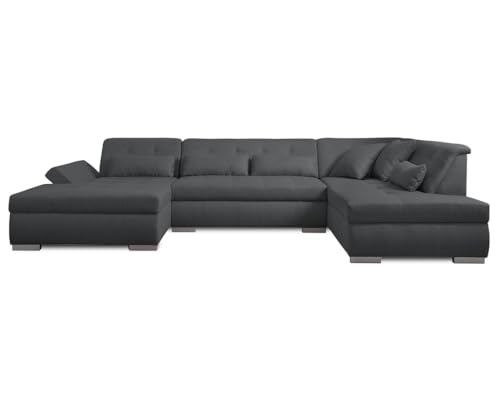 Lisa Design Vermont - canapé panoramique d'angle Droit - 7 Places - XXL