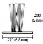 Crl A11420B High Density Window Pile .200 Pile Height.270 Backing Width - 800' Roll #TOP6