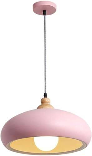 Lampe à suspension en fer forgé rose pour comptoir de bar chic