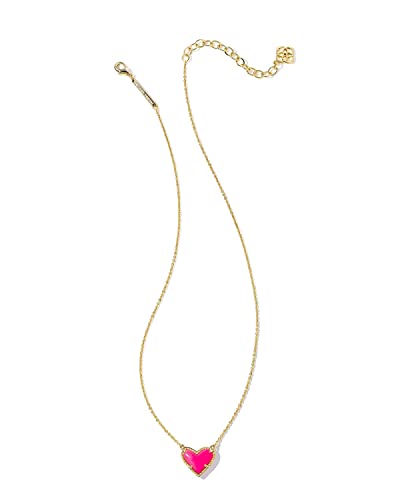 Kendra Scott Ari Heart Adjustable Pendant Necklace for Women Fashion Jewelry, One Size, Metal, One Size, Metal