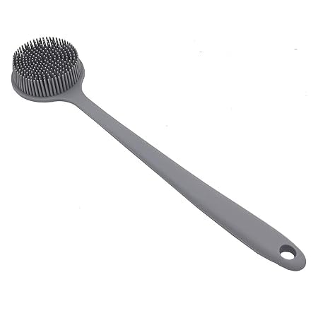 Samip Bathing Brush Practical Back Cleaning Scrubber - Silicone Body Double-Sided Long Handle, Anti-Slip Shower Bath Brush, 100% BPA-Free, Hypoallergenic, Eco-Friendly-image-16