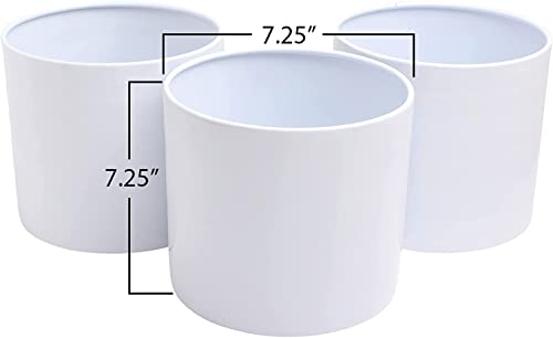 Image of Planters for Indoor Planters Indoor Plant Stands with Pots (White /Gold (Tall Stands) Set of 3)
