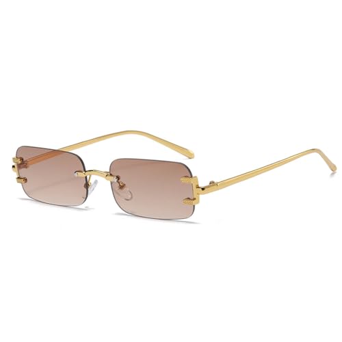 Lunettes de soleil rectangulaires sans monture pour éviter les marques sur le nez