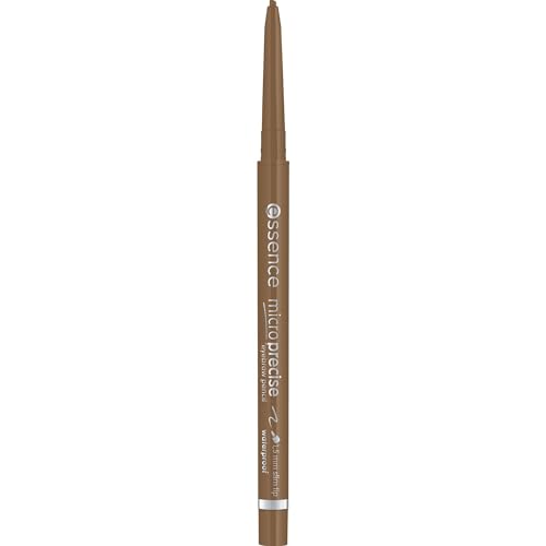 essence micro precise eyebrow pencil, Nr. 02, Braun, langanhaltend, definierend, natürlich, vegan, wasserfest, ohne Mikroplastikpartikel, ohne Parfüm, 1er Pack (0.05g)