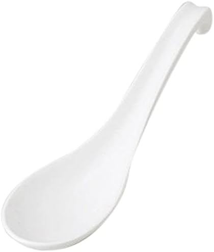 せともの本舗 Set of 5, White Lotus with Ears (Large) 2.0 x 6.6 inches (5 x 16.8 cm), 2.6 oz (75 g), Japanese Renge, Ramen Shop, Chinese Tableware, Asian Cuisine, Restaurant, Commercial Use