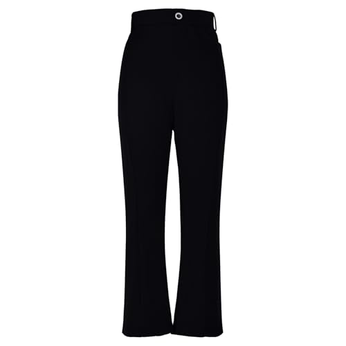 Women's Plus Size Work Pants High Waisted Wide Leg Dress Pants Office Business Casual Slacks4