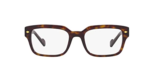 Vogue Eyewear Men's VO5491 Square Prescription Eyewear Frames, Dark Havana/Demo Lens, 51 mm