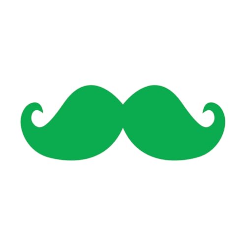Moustache décalcomanie coiffure salon autocollant mural hipster bureau décor stickers muraux autocollants décoratifs en vinyle amovibles grand - 42x114 cm