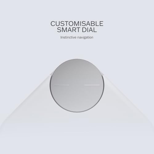 Image of CMF BY NOTHING Buds Pro 2 with 50 dB ANC| Hi-Res + LDAC| Smart Dial| Spatial Audio|Dual Drivers Bluetooth Headset (Light Grey, in the Ear)