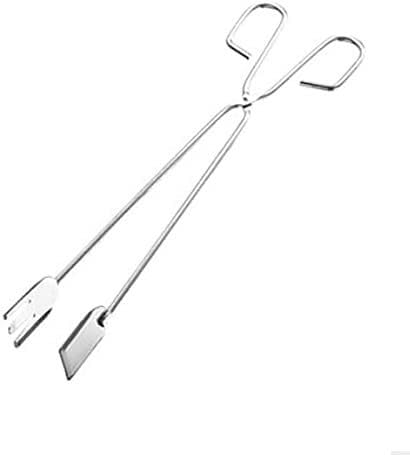 Pinzas de acero inoxidable, pinzas de cocina, camping, cocina, barbacoa, cocina, tamaño: 25 cm, pinzas de acero inoxidable para alimentos, cocina, clip de pan anticalor