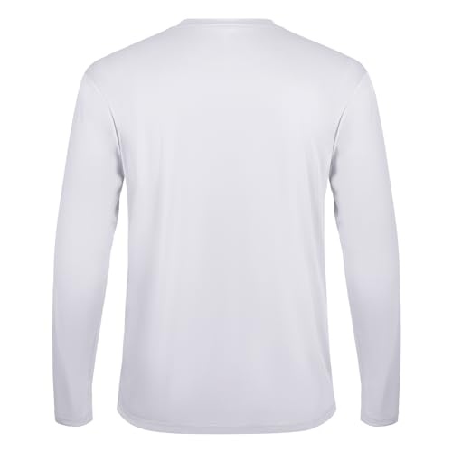 Men's Rash Guard Shirts UPF 50+ Moisture Wicking Long Sleeve Chest Pocket Quick Dry Lightweight2