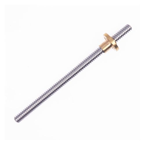 Metal Ball Screw nut end Processing T8 Lead Screw with Nut 150mm Length Lead 1/2/4/8/12/14mm T-Type Screw for Stepper Motor Pitch 1mm/2mm(1mm Lead)