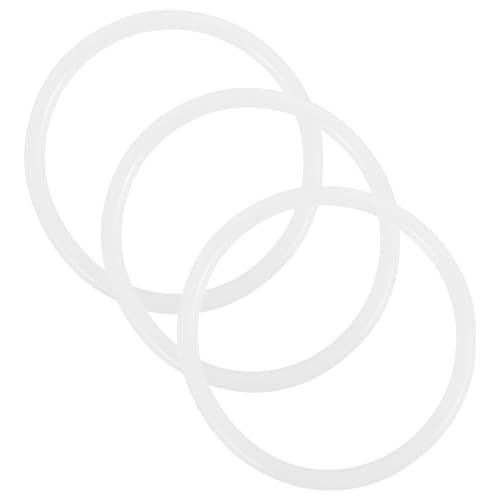 FUNOMOCYA 3pcs Musical Instruments Washers O-rings for Singing Bowl Singing Bowl Ring Bowl Cushion Bowl o Rings Instruments Cushion Sound Bowl Mat Sound Bowl Pad Rubber White Bracket