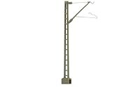 Heico HC8038 Gitter-Oberleitungsmasten, Farbe Resedagrün, 10er-Packung, Modelleisenbahnzubehör – Strom und Steuerung