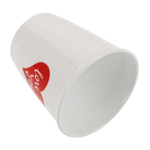 IMIKEYA Taza De Cerámica Reutilizable Con Diseño De Corazón Rojo Para San Valentín y Bodas Favor De Boda Práctico y Romántico Apta Para Bebidas Calientes y Frías