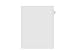 Kleer-Fax Letter Size Individual Letter Index Dividers, Side Tab, 1/26th Cut, 25 Sheets/Pack, White, Letter D (91804)