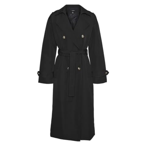 VERO MODA Women's Vmchloe Long Trench Coat Cover