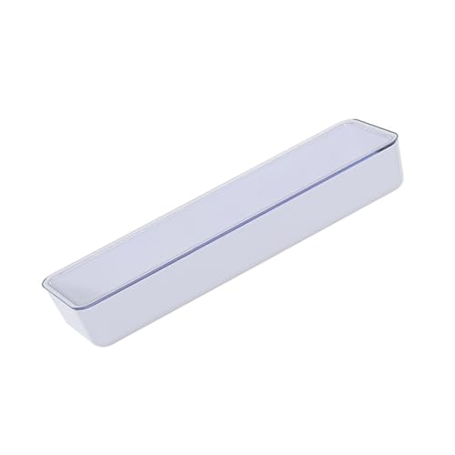 HIAKDOFT Caja de Almacenaje para Cubiertos con Tapa Estuche Plástico para Palillos y Tenedores Organizador de Utensilios de Cocina Compacto y Práctico Blanco para Cocina y Restaurante