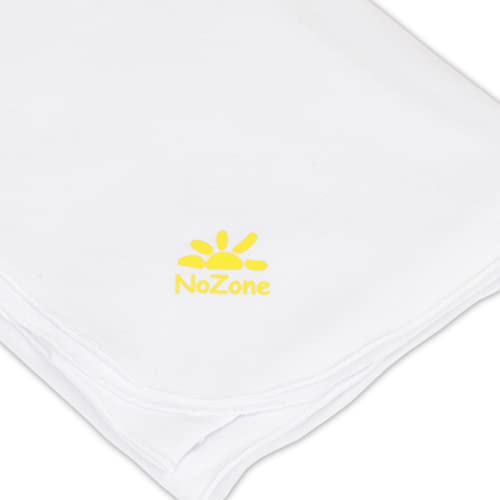 Image of Nozone Baby Blanket, Sun Protective, Soft Rayon from Bamboo, UPF 50+ in White