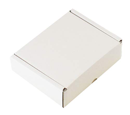 WHITE OR BROWN SHIPPING CARDBOARD BOXES POSTAL MAILING GIFT PACKET SMALL PARCEL (7" x 5" x 2", WHITE, 5)