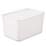 アイリスオーヤマ 収納ボックス ふた付き 幅45×奥行29×高さ25cm 収納ケース ふた付き積み重ねBOX ホワイト 収納 衣類 おもちゃ コスメ 調味料 FTB45D