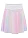 Yartina Girls Gradient Color Sports Outfit Short Sleeve T-shirt with Ruffled Skirt for Gym Dance Pink 13-14 Years