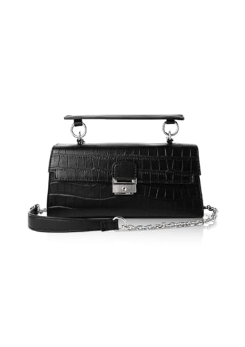 Unique Handmade Leather Women Shoulder Bag | Lightweight & Zipper Closure Purse Black Color Comfortable & Durable Hand Bags For Women's Daily Use