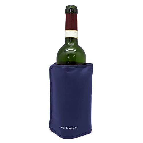Vin Bouquet FIE 646 fascia refrigerante blu navy autoaderente con banda elastica raffreddare bottiglie vino cava champagne
