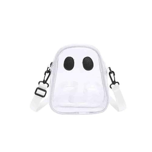 Easter Devil Face Transparent Shoulder Bag, Funny Ghost Spooky Crossbody Bag For Women, Novelty Clear Purse Demon Satchel