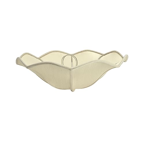 Image of Aspen Creative 39004A Ceiling Clip-on Lamp Shade, Transitional Design in Apricot, 13 inch Diameter x 5 inch Height
