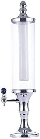 Beer Dispenser Beer Tower Dispenser 3L Ice Core Beer Beverage Dispenser With LED Light, Very Suitable For Party Beverage Dispenser(Silver)