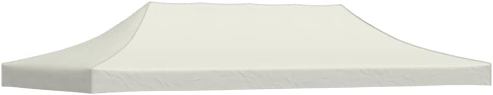 Replacement Party Tent Roof 9.8'x19.7' Anthracite, Heavy Duty 600D Oxford Fabric Top Cover for Pop-Up Marquee, Weather-Resistant Gazebo Canopy Replacement