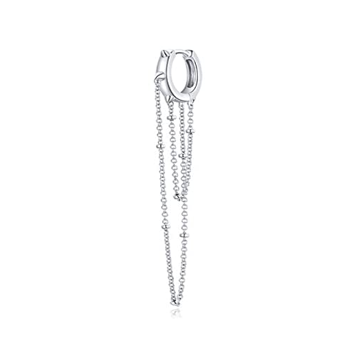 Boucles d'oreilles personnalisées chaîne anti-ternissement en platine plaqué pour femme