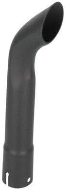 Replacement Exhaust Stack - 1-1/2" x 12" Curved Black fits Exhaust/Clamps/Rain Caps/Stack New