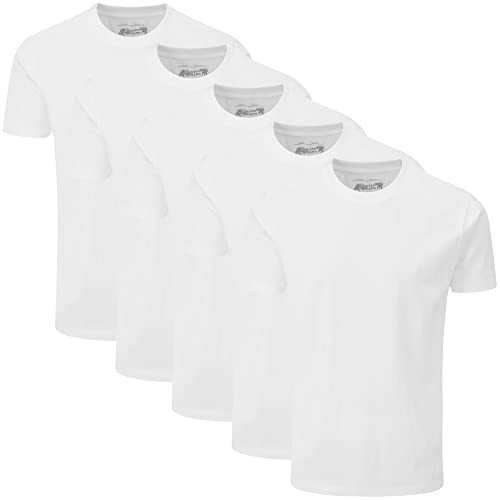 Charles Wilson 5 Pack Plain Crew Neck T-Shirt