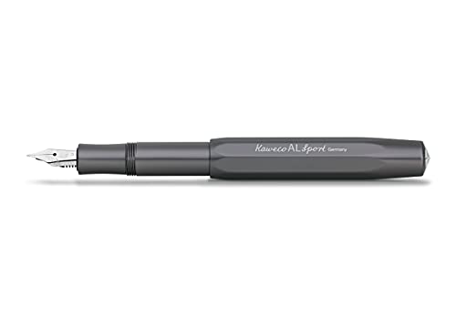 Image of Kaweco AL SPORT Fountain Pen Anthracite I Premium Fountain Pen for Ink Cartridges, 13 cm I Nib: M (Medium)