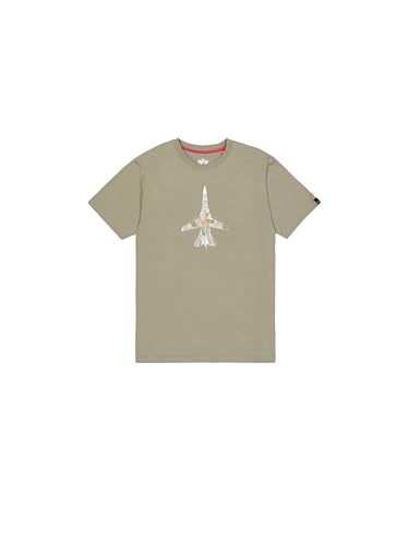 T-shirt Alpha Industries Air Force Sketch pour homme en coton premium