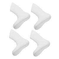 Ciieeo 4pcs White Plastic Baby Foot Mannequin 11.5cm Sock Display Stands Shoe Formers for Baby Socks and Sandals Retail Footwear Display