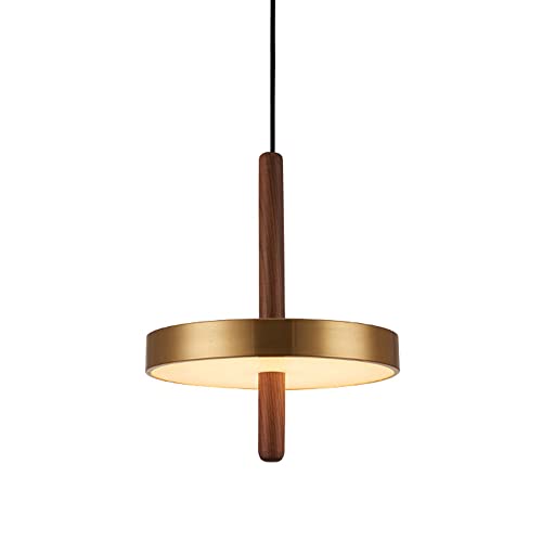 Lustre LED en cuivre à tête unique pour chevet et salle à manger