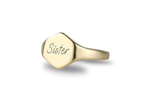 Bague Significative gravée pour sceller l'union et l'amour fraternel