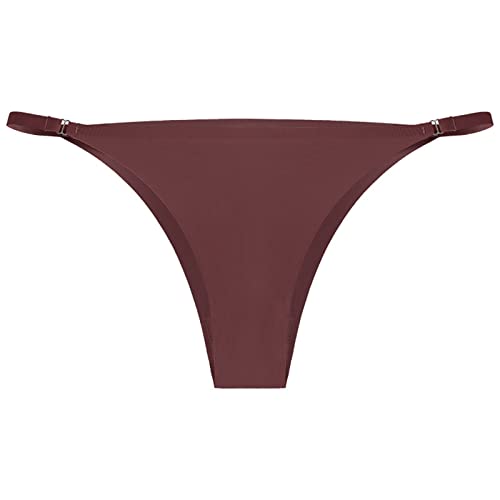 Qvkarw Biquíni feminino de corrida cintura baixa calcinha de natação shorts de praia shorts de banho