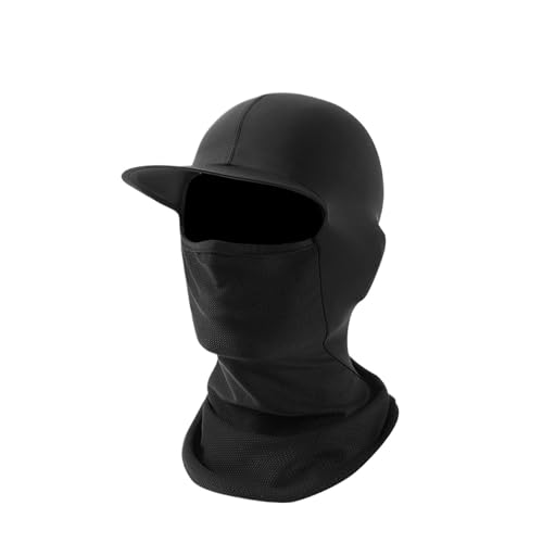 Couvre-chef cyclisme avec masque complet et ouvertures pour lunettes