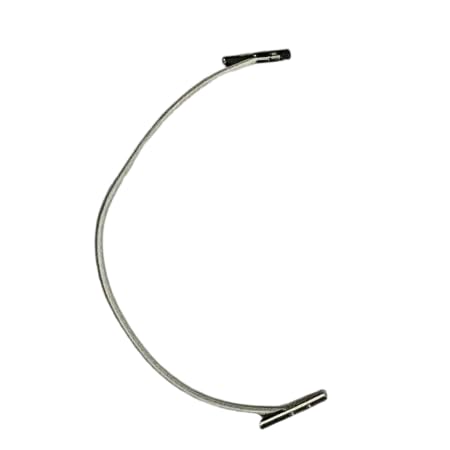 White Treasury Tag Metal End 150mm (25)