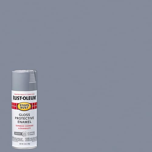 Image of Rust-Oleum 7786830-6PK Stops Rust Spray Paint, 12 oz, Gloss Smoke Gray, 6 Pack