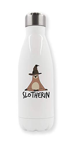 LukeTee Slotherin The Wizzard Sloth Funny Botella de Agua Termo
