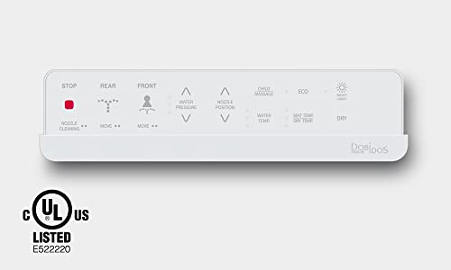 DB-5600 Daelim Dobidos Korean Bidet Heated, Toilet Seat Heated, Bidet Toilet Seat Elongated, Bidet Seat with Dryer, Round Bidet Toilet Seat, Electric Smart Bidet