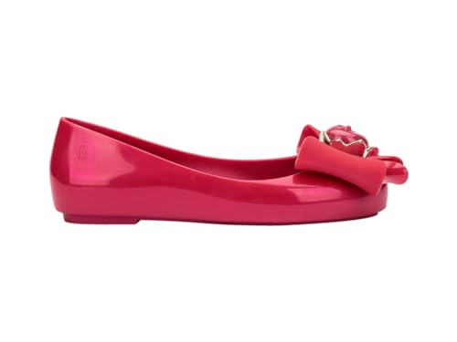 mini melissa Girl's Sweet Love + Disney Princess Jelly Ballet Flat for Kids - Jelly Ballerina Shoes for Girls, Disney-Inspired Ballet Flat