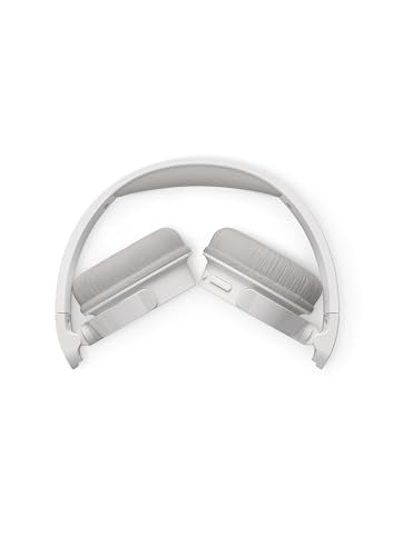 Miniatura 3 de PHILIPS TAH3209WH Auriculares on-Ear Ligeros Bluetooth con Aislamiento pasivo del Ruido - 55 Horas de reproducción, Sonido Natural, Llamadas nítidas, Graves dinámicos, 2 Horas de Carga USB-C - Blanco