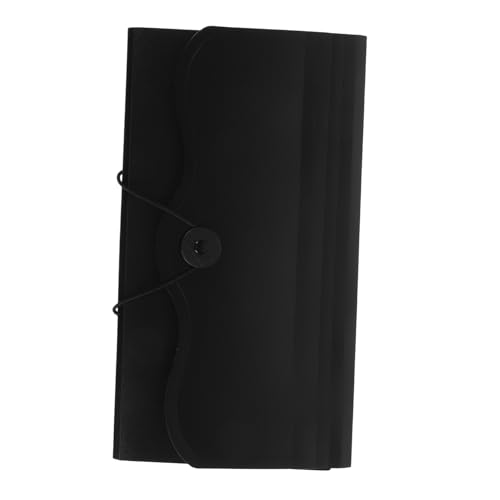 ledmomo プラスチック製防水アコーディオンファイルフォルダー仕切り付き領収書収納バッグ 持ち運びに便利な多ファイルケース 書類整理と